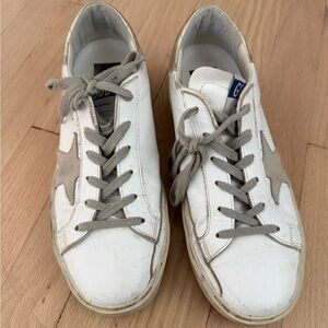 Golden Goose White and Gray Women's Sneakers